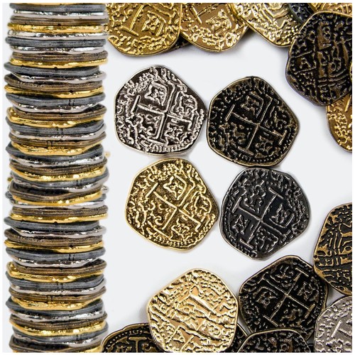 Antique metal pirate treasure - metal,