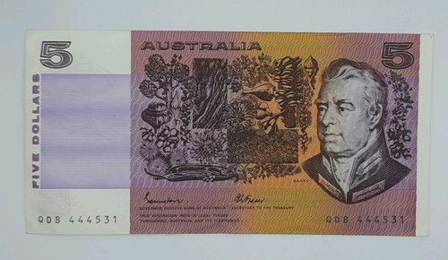 1985 australia 5 aud - $5,