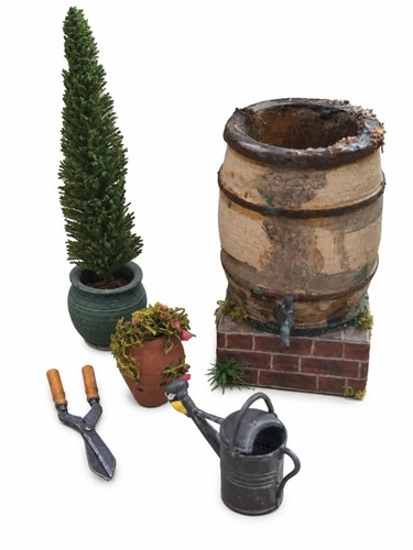 Dollhouse miniature garden - dollhouse,