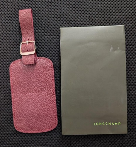 Longchamp leather luggage tag - longchamp,