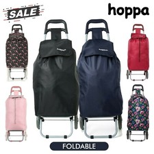 Hoppa Shopping Trolley Bag Cart Folding Market Laundry Wheeled Grocery Pull