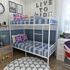 Single & Triple Bunk Beds Metal Frame High Sleeper Children Kids Beds