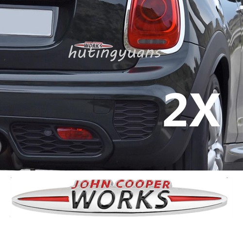 9cm chrome john cooper - 2x,