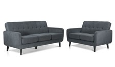 Grey Fabric Sofas 3 seater, 2