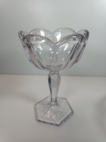 Chippendale glass footed dish - glass,