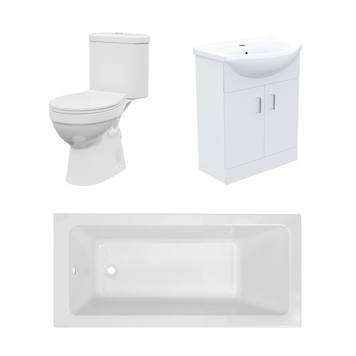 Bathroom suite 1500mm - suite, square