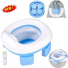 Folding Portable Potty Training Chair Non-Slip Reusable for Outdoor Indoor Use