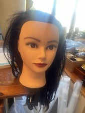 Hairdressing Practice Training Head Brown Mannequin with Clamp