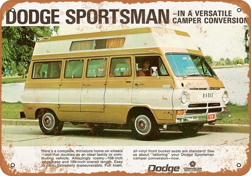 Metal sign 1971 - sign, dodge