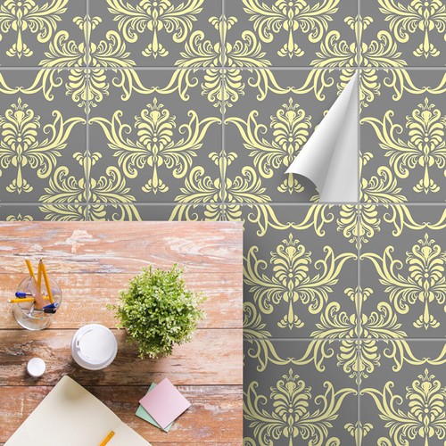 Floor tile stickers - floor, set