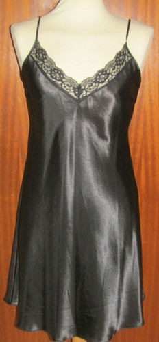 Nightie slip black chemise - nightie,