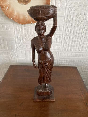 Vintage carved indian - vintage, figure