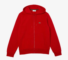 Lacoste Full Zip Hoodie Red