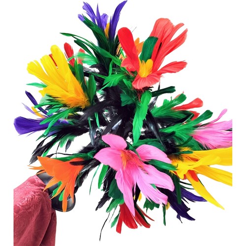 Feather flower tube - flower, prop