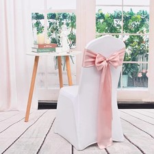 5Pcs Satin Wedding Chair