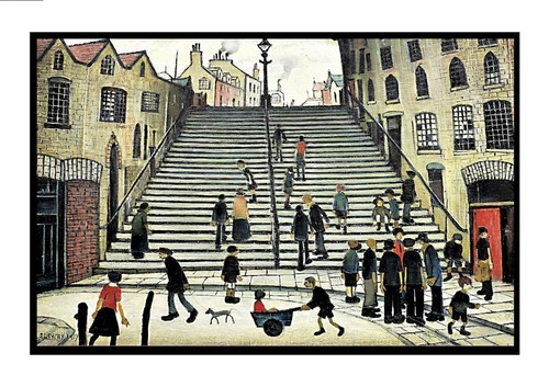 Lowry style industrial street - style,
