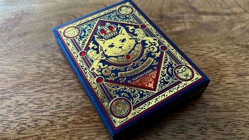 Neko royal blue playing cards - playing,