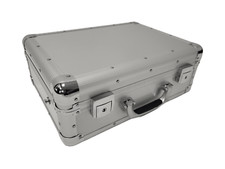 Aluminium briefcase with - aluminium,