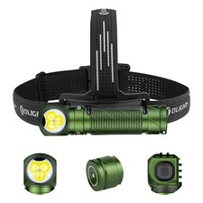 Olight Perun 3 3000 Lumen Powerful Red And White Light Head Torch -- OD Green