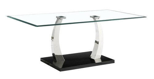 Coffee table clear glass - table,
