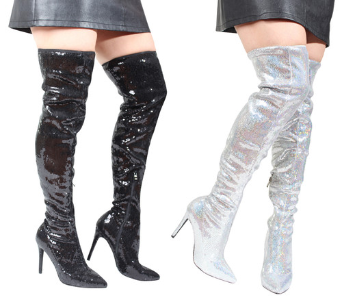 Womans stiletto heel silver - stiletto,