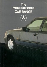 Mercedes-Benz Range 1986-1987 UK Foldout Brochure 190 W124 S-Class SEC SL GWagen