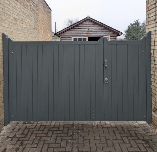Wooden driveway gates made - , to