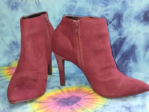 Catwalk burgundy faux suede - catwalk,