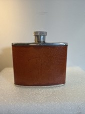 Vintage Leather Hip Flask with