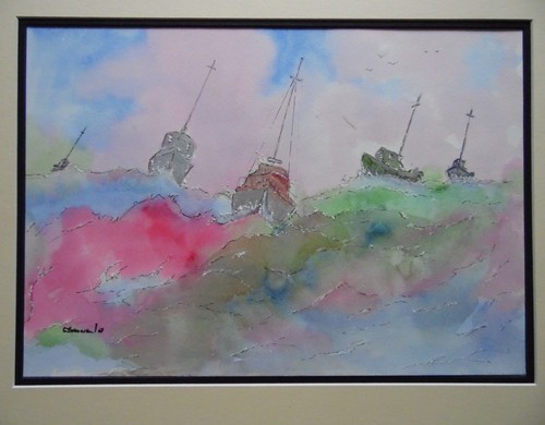 Dawn patrol sunrise boats at - patrol.,