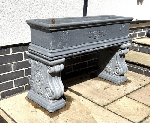 Stone trough garden planter - stone,