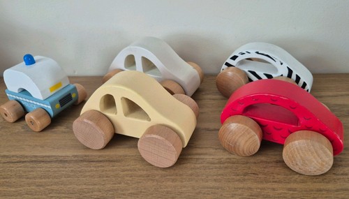 Wooden push along - wooden, vehicles