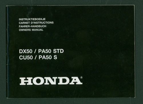 Honda pa50 dx50 cu50 - honda, manual