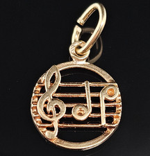 14K Gold SHEET MUSIC NOTES