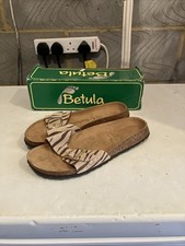 Birkenstock Betula Zebra Patent Leather Sandals EU 39 UK 5.5 New in Box Women’s