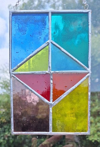Stained glass panel - glass, panel.