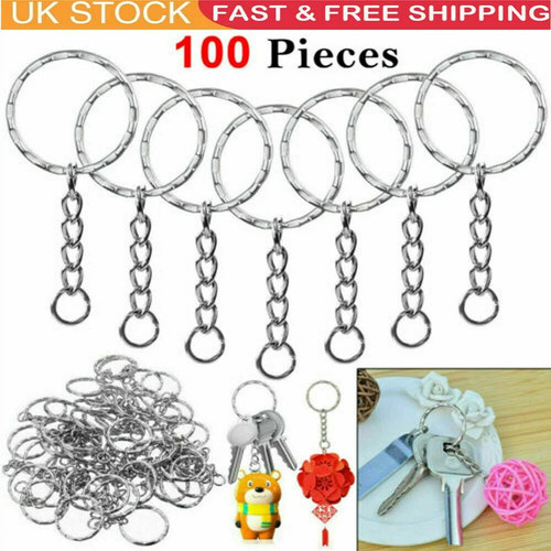 100pcs silver keyring - 100pcs,