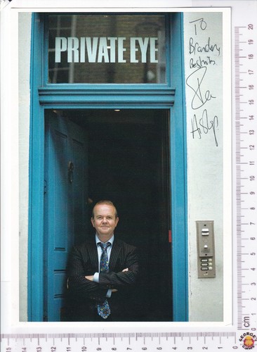 Ian hislop autograph - autograph, photo