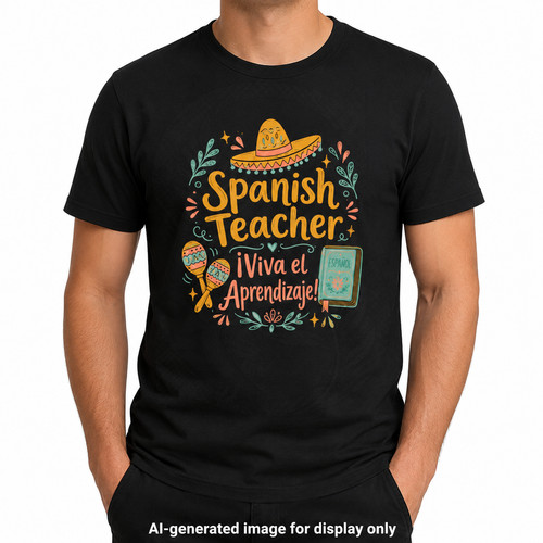 Spanish teacher shirt viva - spanish,