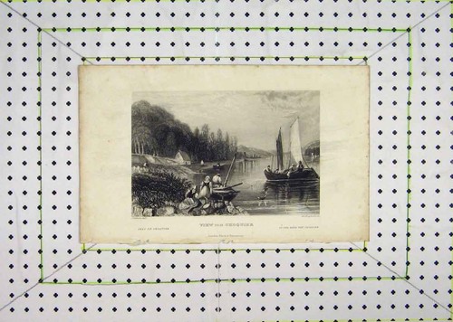 Original old antique print - original,