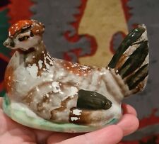 Antique Small Staffordshire Hen On Nest Lid - Lovely!