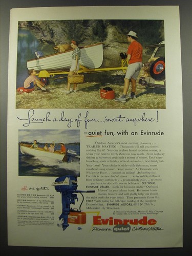 1955 evinrude outboard - evinrude, motors