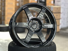 New 18x8.5J AOW TE37 SAGA DGM (4 Wheel) 5x112 Fit Mercedes Audi BMW VW Golf GTI