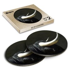 Round MDF Coaster Black