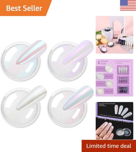Color chrome nail powder - powder, set