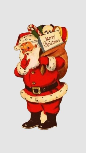 Handmade large vintage santa - handmade,