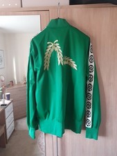 Evisu Mens Jacket Large Green & Gold Design