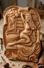 Hand Carved Wood Wall Art