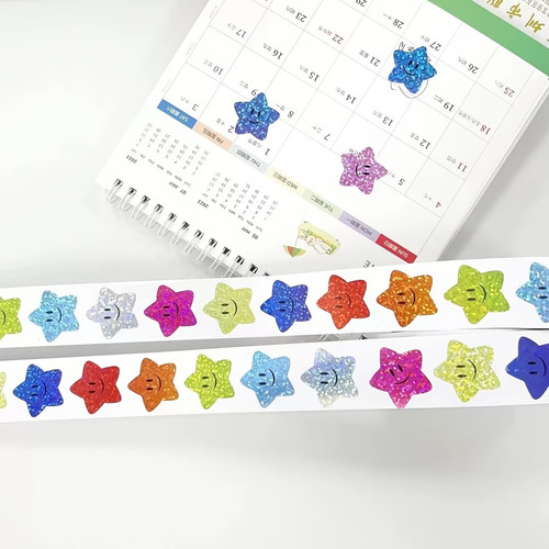 Star smiley stickers for kids - smiley,