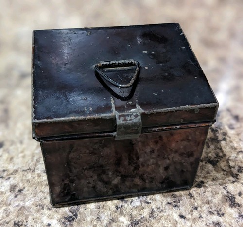 Antique 1800 metal - metal, toleware